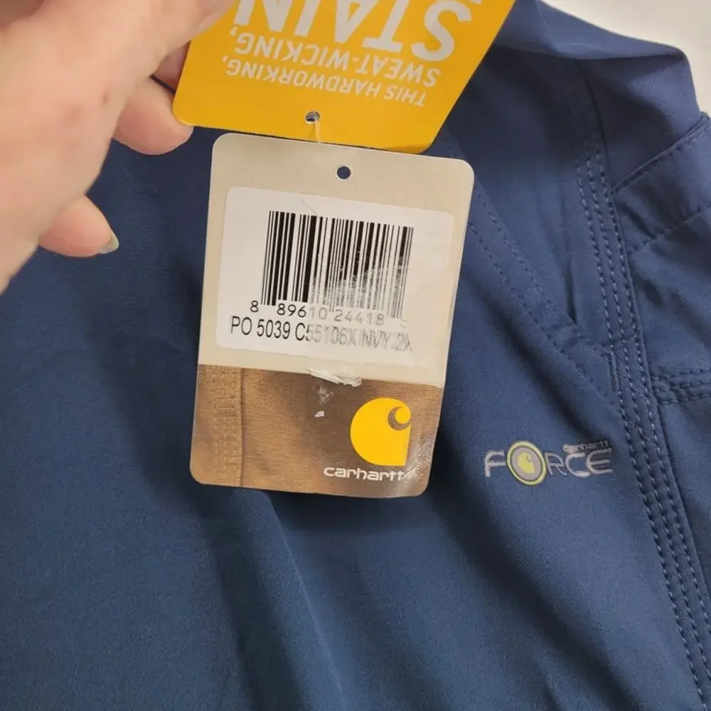 Carhartt C55106 Force Liberty Scrub Pants Blue Mens 2XL New Healthcare Uniform